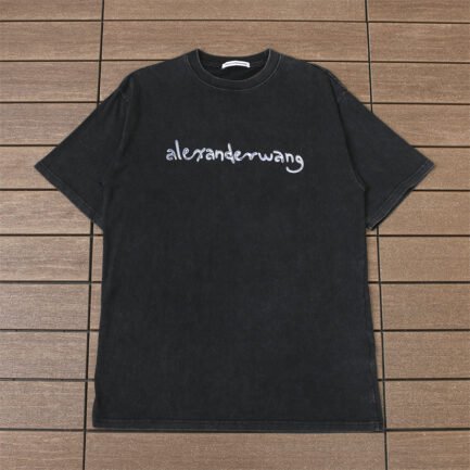 Alexander Wang Black Logo T Shirt