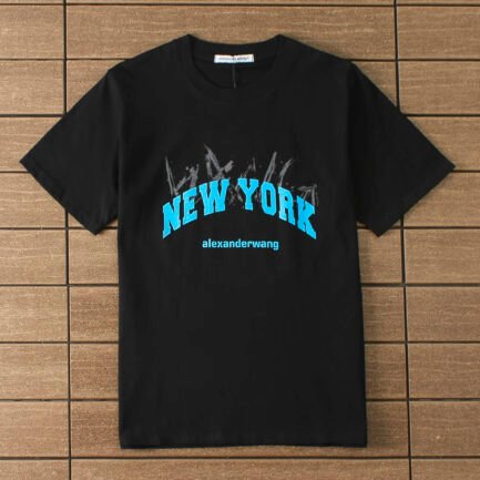 Alexander Wang New York Black Logo T Shirt